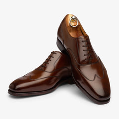 BROWN LEATHER WINGTIP OXFORDS FORMALS - FB25