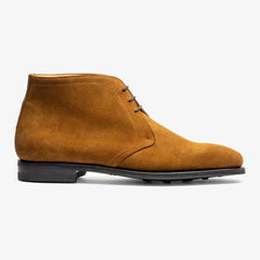 TAN SUEDE LEATHER CHUKKA LACE UP BOOTS - BTC44