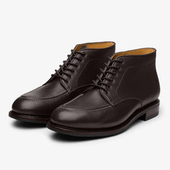BROWN LEATHER DERBY CHUKKA LACE UP BOOTS - BB47