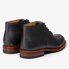 BLUE LEATHER DERBY CHUKKA LACE UP BOOTS - BB46