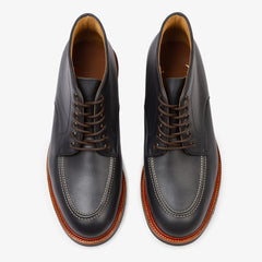 BLUE LEATHER DERBY CHUKKA LACE UP BOOTS - BB46