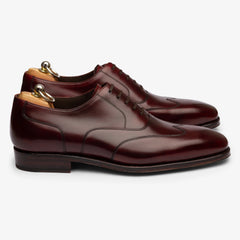 BURGUNDY LEATHER WINGTIP OXFORDS FORMALS - FB23