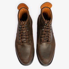 RUGGED LEATHER LACE UP MOC TOE DERBY BOOTS - BR32