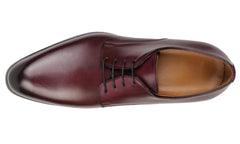 BURGUNDY LEATHER DERBY FORMAL SHOES - FBRD14