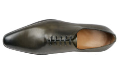 OLIVE GREEN LEATHER WHOLECUT OXFORD SHOES - FG07