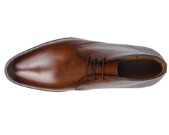 BROWN LEATHER CHUKKA LACE UP BOOTS - BBR18