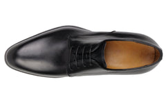 BLACK LEATHER DERBY FORMAL SHOES - FBL15