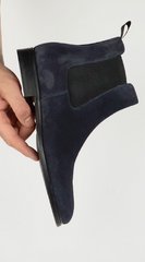 BLUE SUEDE LEATHER SLIP ON CHELSEA BOOTS - BBU14