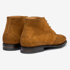 TAN SUEDE LEATHER CHUKKA LACE UP BOOTS - BTC44